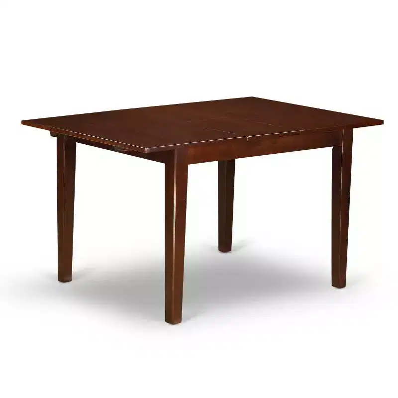 Southwestern Dining Set - 5 Piece Table & Chair Set - Rustic Farmhouse Style - Rectangular Table with Leaf