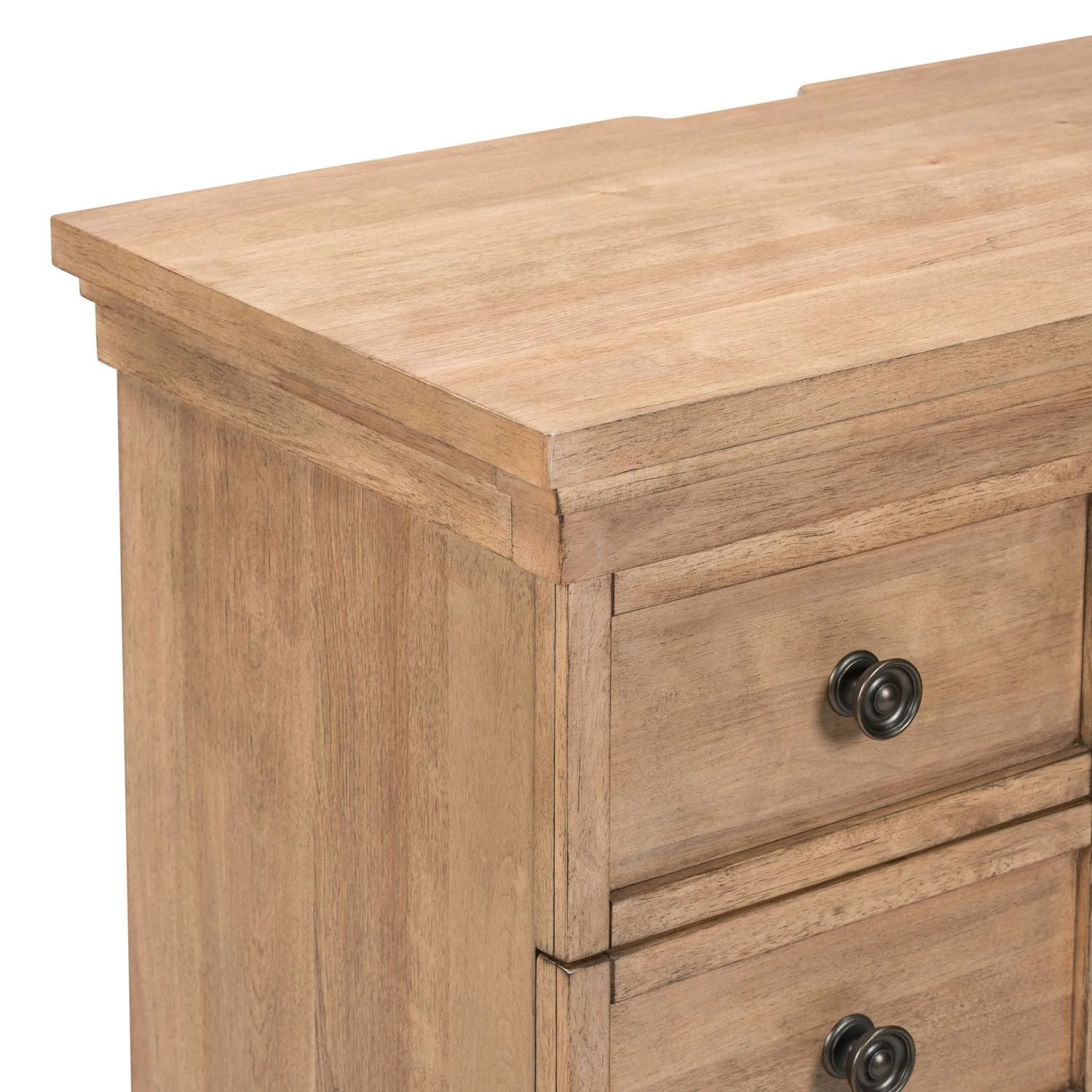 Bedside Chest With Beige product Features Brass Knob Hardware Metal Side Guides (45mm) Premium Felt