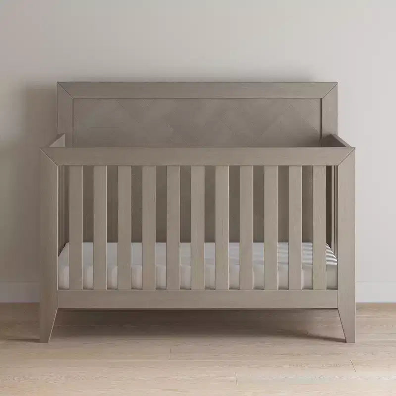 Child Craft Kieran 4-in-1 Convertible Crib, Converts to Day Bed, Toddler Bed, Full Size Bed, 3 Mattress Positions, Baby Safe Finish