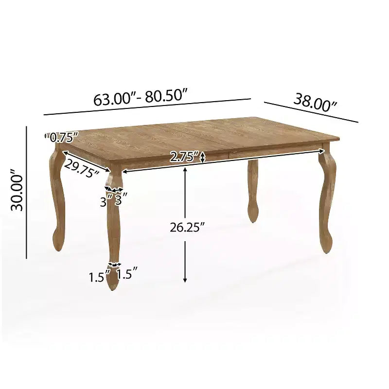 Christopher Knight Home Aubrietta 7-Piece Dining Set with Extendable Table and Upholstered Chairs, Linen/Natural