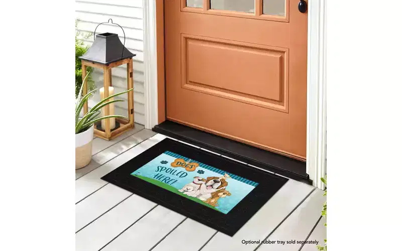Briarwood Lane Everyday Dogs Spoiled Here Mini Mat 22x10 Indoor Outdoor Doormat