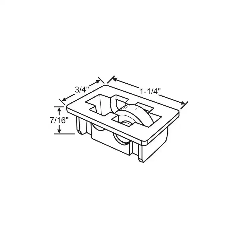 Brixwell 900-12811 Sliding Window Roller Assembly 2100 2300 2330 Series swr 87 old Style
