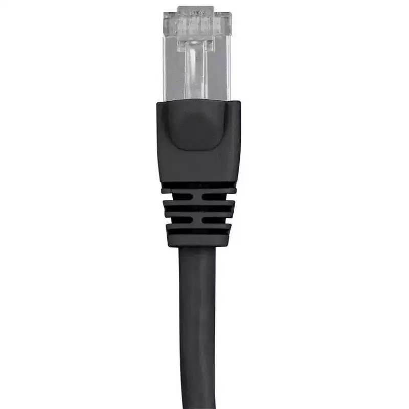Monoprice Cat6A Ethernet Patch Cable - 75 Feet - Black | Network Internet Cord - RJ45, 550Mhz, STP, Pure Bare Copper Wire, 10G, 26AWG