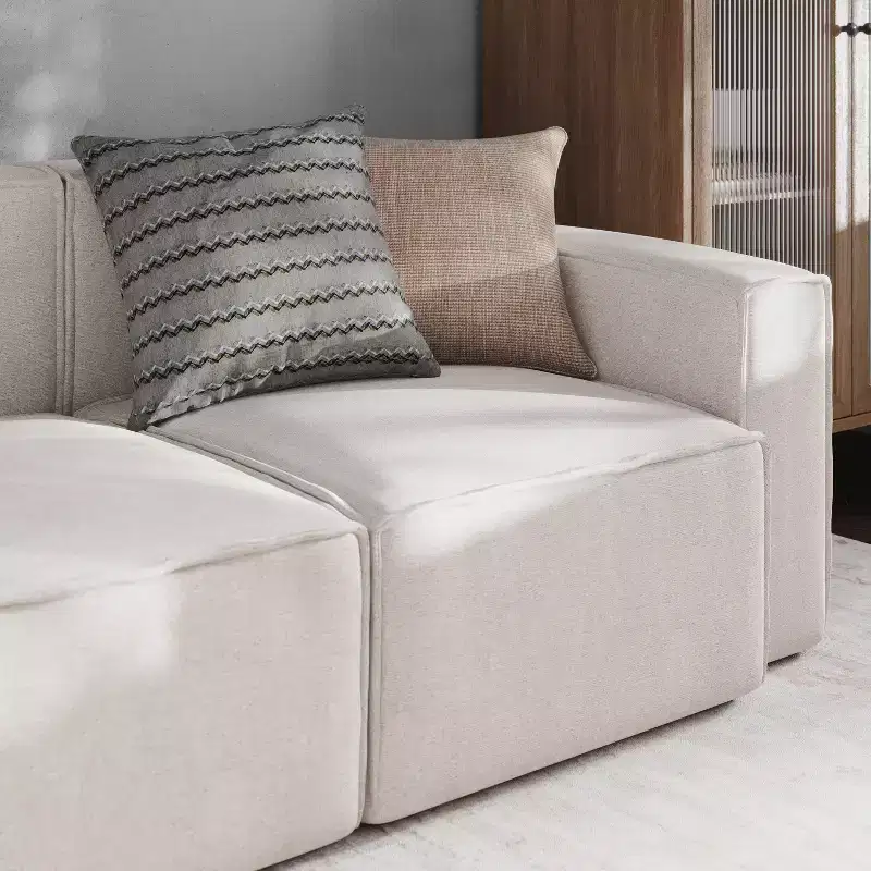 Emma and Oliver Modular Right Side Armchair with Arm Rest