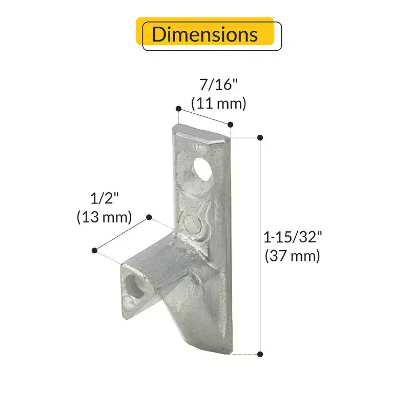 Brixwell 62-650lh Cam Pivot Zinc Material Left Type