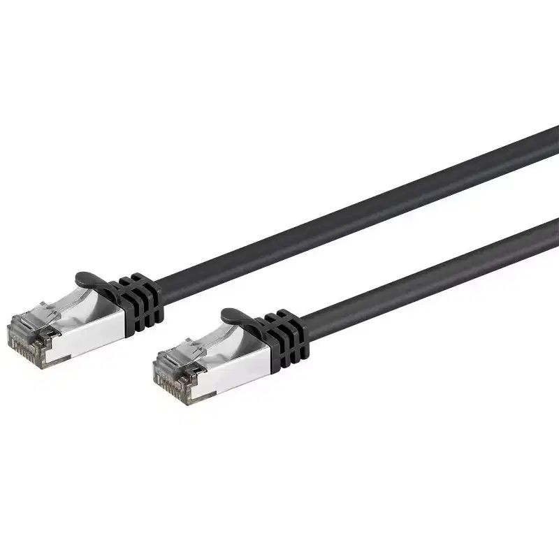 Monoprice Cat8 26AWG S/FTP Ethernet Network Cable - 7 Feet - Black | 2GHz, 40Gbps, 3dB Headroom, Pure Bare Copper, PVC - Entegrade Series