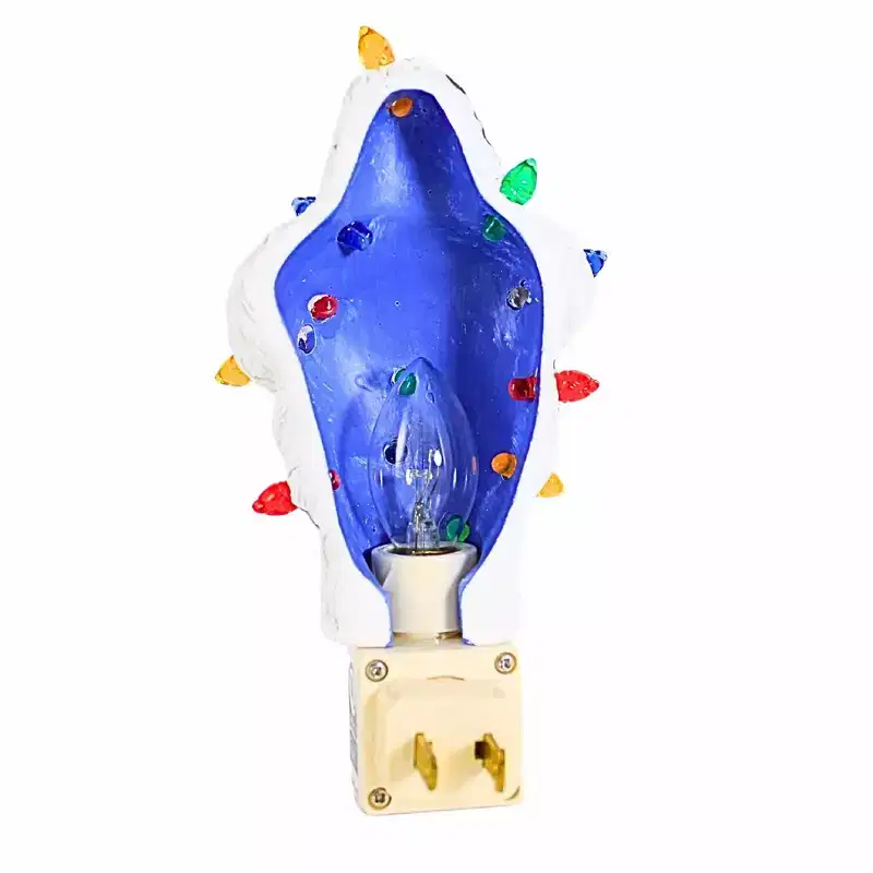 Roman 6.0 Inch Tangled Bumble Night Light Christmas Nightlight , Electric Plug-In, Rudolph (1PC)