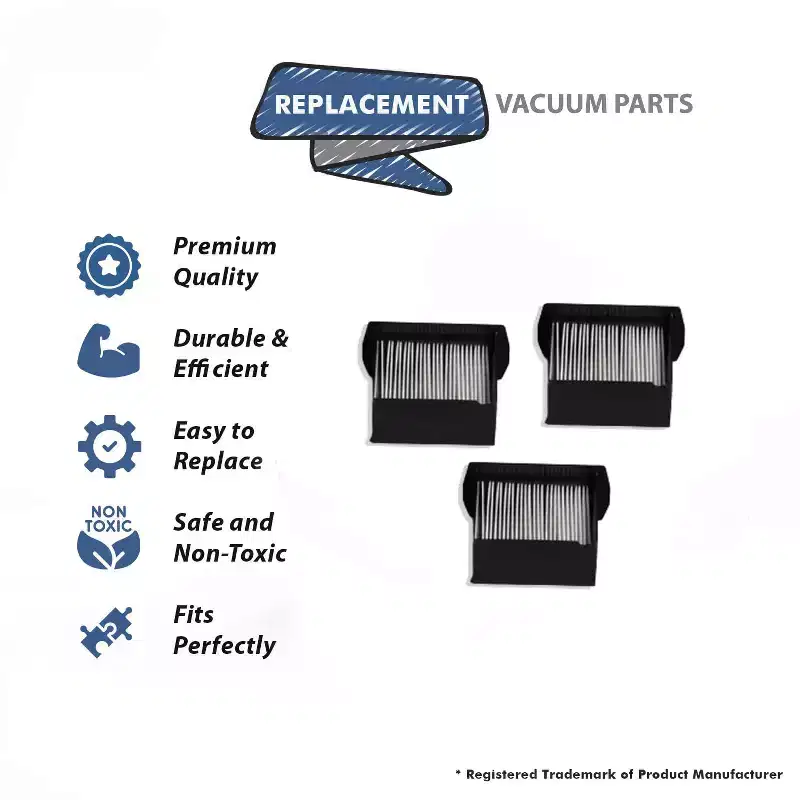 Topvacuumparts 3 Pack F13 Filter Compatible For Royal Reaction 110003, 110002, 110001B # compare to parts 3LK0540001