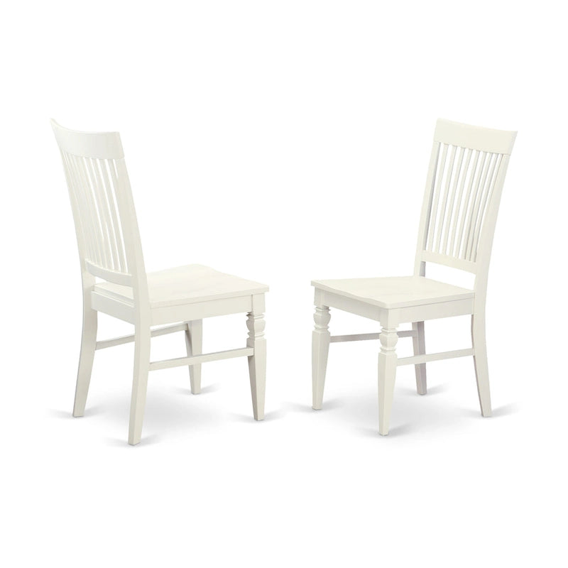 East West Furniture 7 Piece Kitchen Table & Chairs Se- a Dining Table and 6 Dining Chairs(Finish Options)