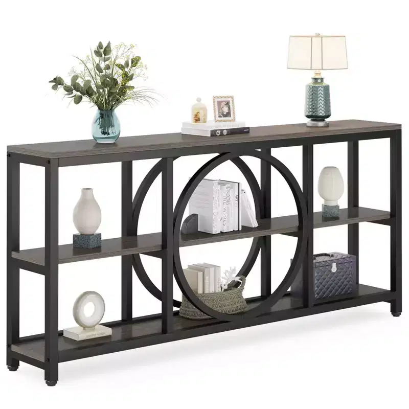 Lantine 70.9 inches 3-Tier Extra Long Console Table