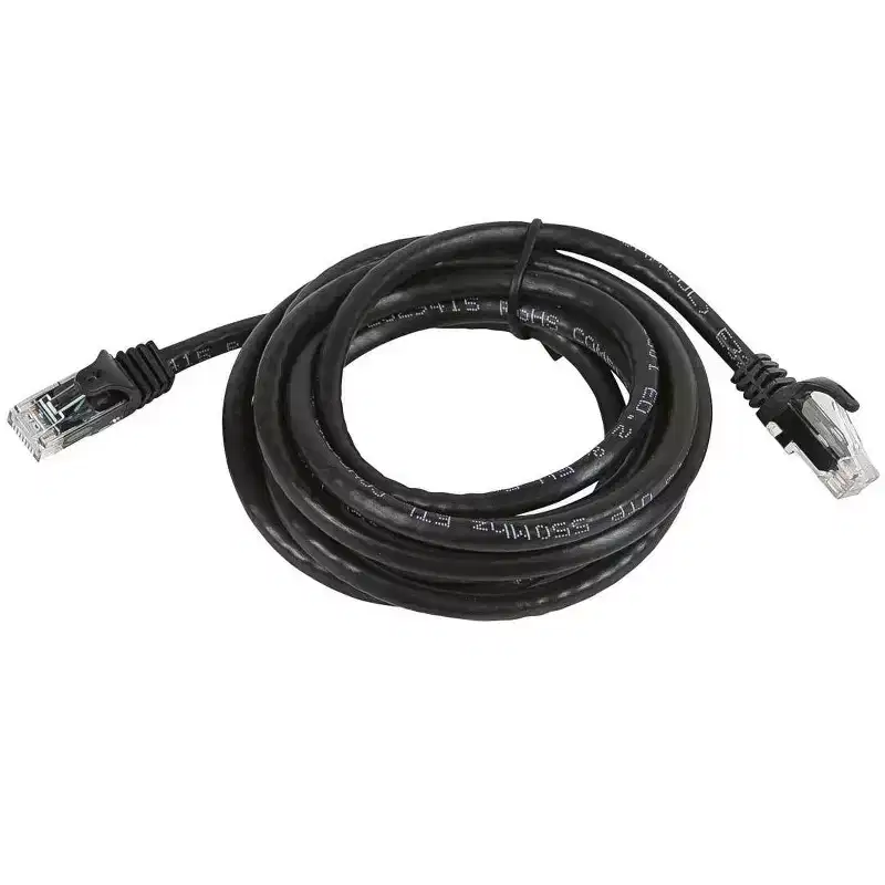Monoprice Cat5e Ethernet Patch Cable - 7 Feet - Black | Network Internet Cord - Snagless RJ45, Stranded, 350Mhz, UTP, Pure Bare Copper Wire, 24AWG -