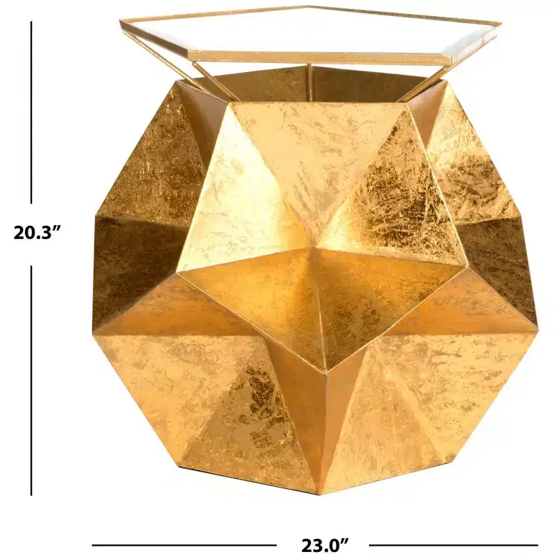 Iona Side Table - FOX3252A - Gold - Safavieh Couture