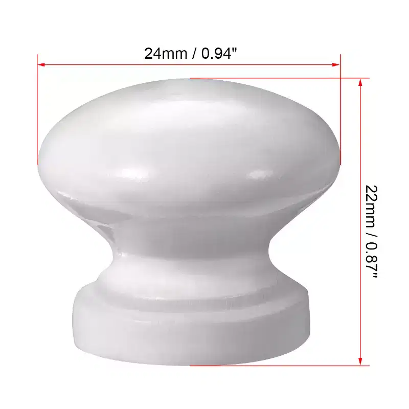 Unique Bargains Wood Corrosion-Resistant Dressing Table Cabinet Knobs 10 Pcs
