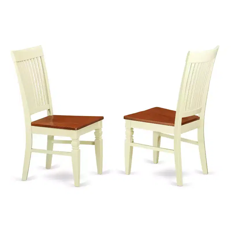5 Piece Dining Set - Kitchen Table & 4 Chairs - Antique Style Wood Seating