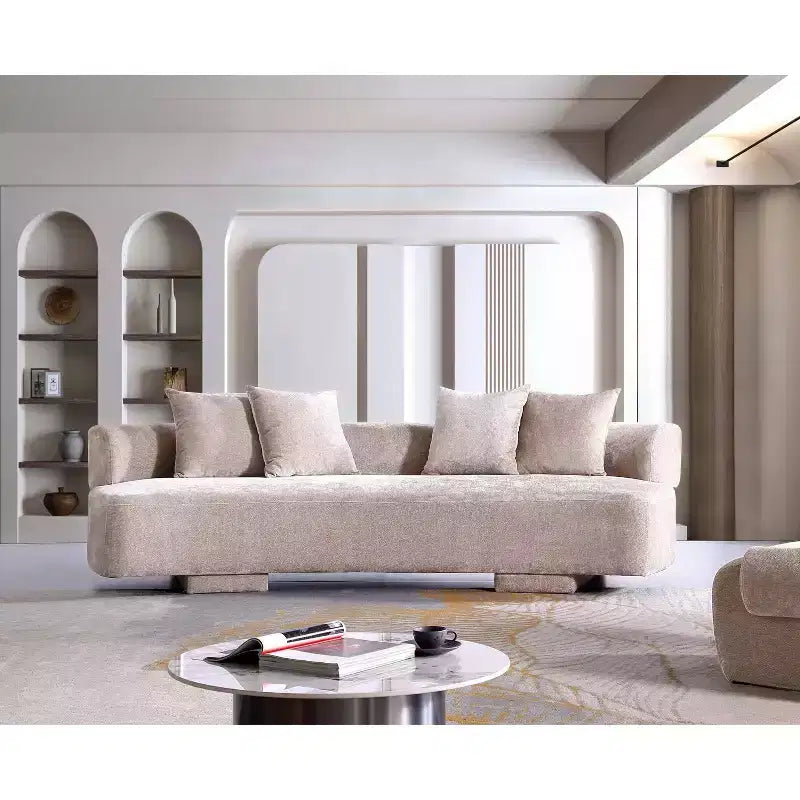 Manhattan Comfort 112" Verandah Modern Chenille Upholstered XL Sofa