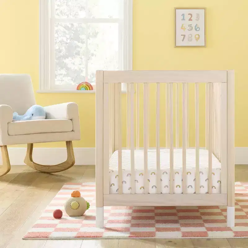 Cotton Fitted Crib Sheet - Rainbows - Cloud Island™: 200 Thread Count, Percale, Standard Crib/Toddler Size