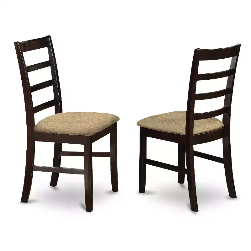 Dining Room Set - Table with Chairs - Eclectic Style - Cappuccino Finish - Kitchen Dinette Set
