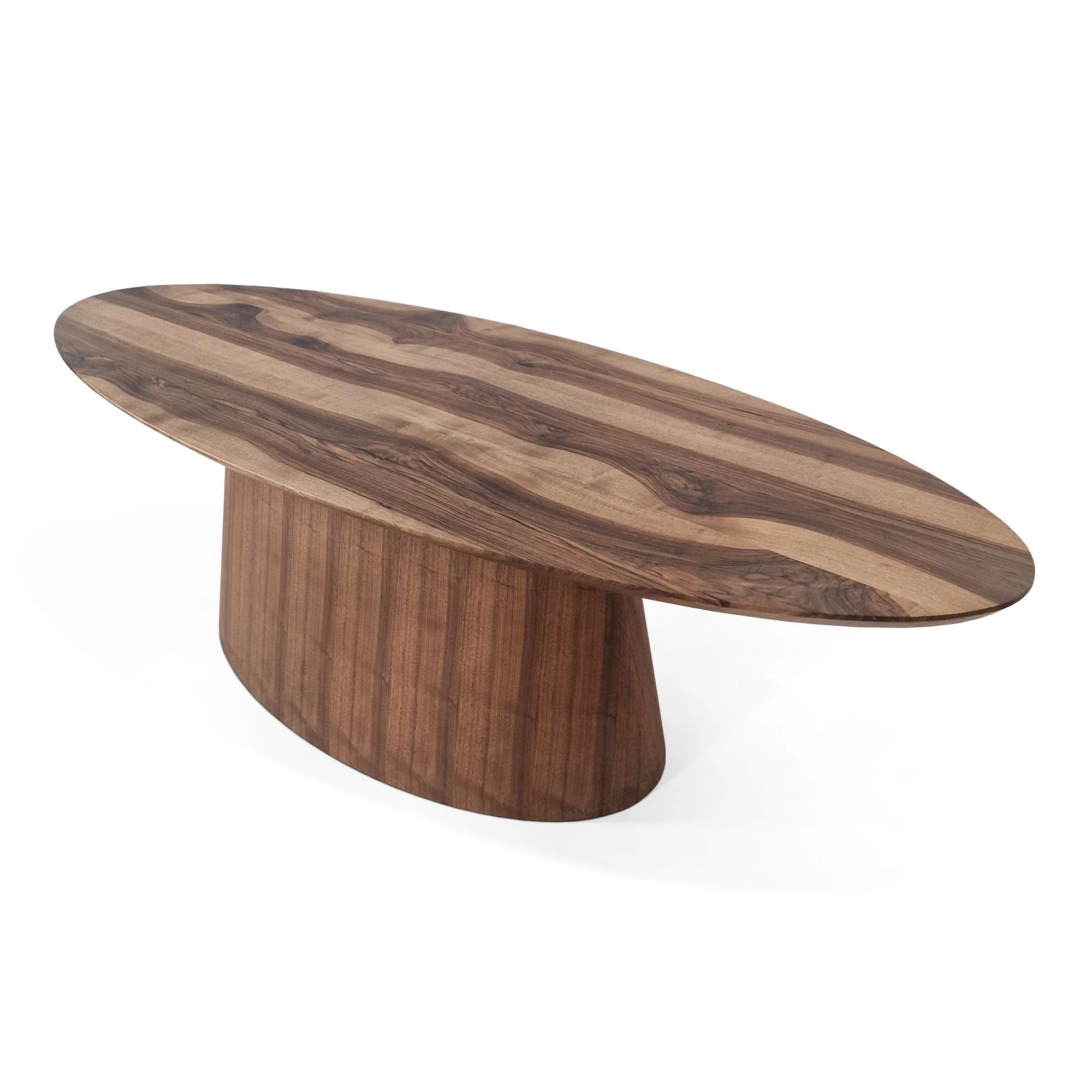 Oval Walnut Table - Introducing our handcrafted round oak dining table - a stunning addition to any home - Made from solid wood this table combines