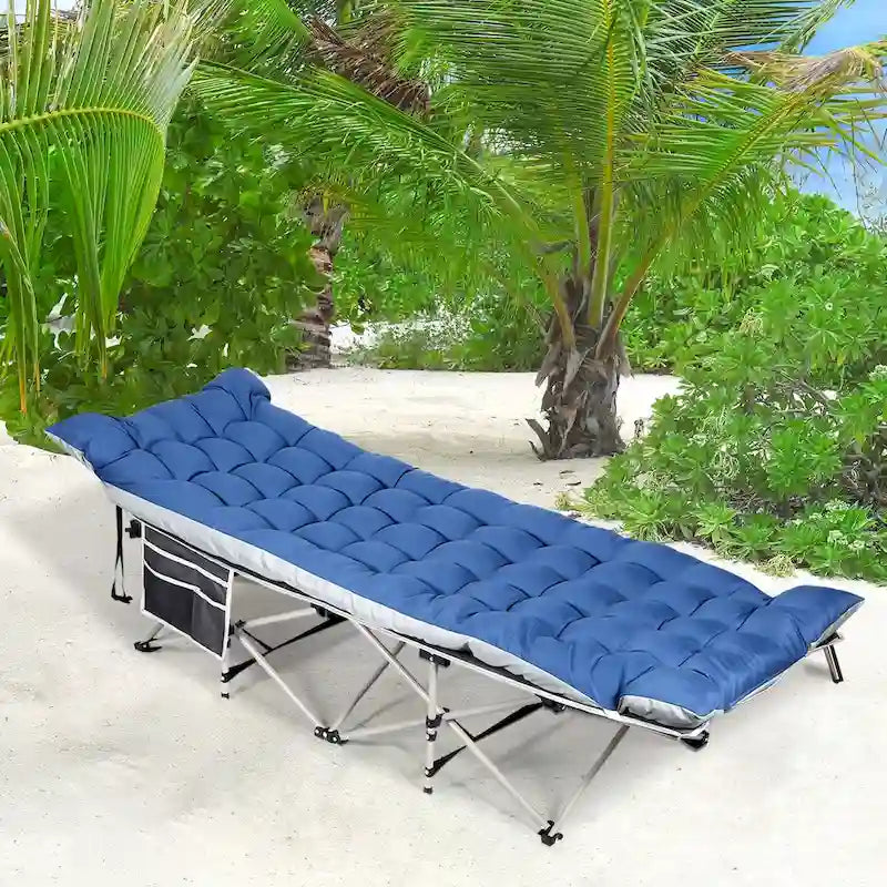 Portable Camping Cot with Mattress