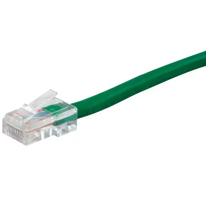 Monoprice Cat6 Ethernet Patch Cable - 15 Feet - Green | Network Internet Cord - RJ45, Stranded, 550Mhz, UTP, Pure Bare Copper Wire, 24AWG - Zeroboot