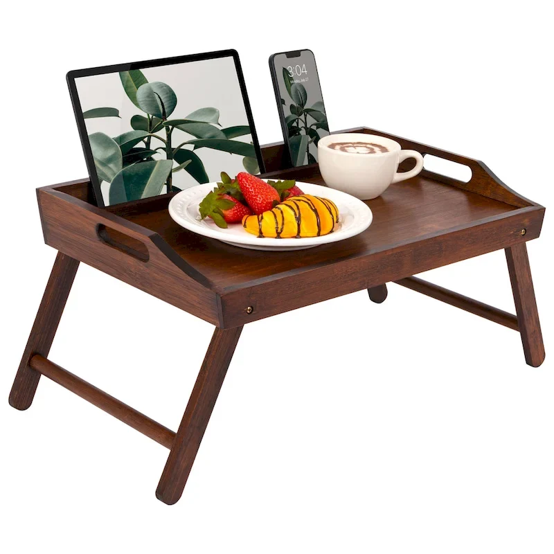 Rossie Home Medium Media Bed Tray with tablet and phone holder