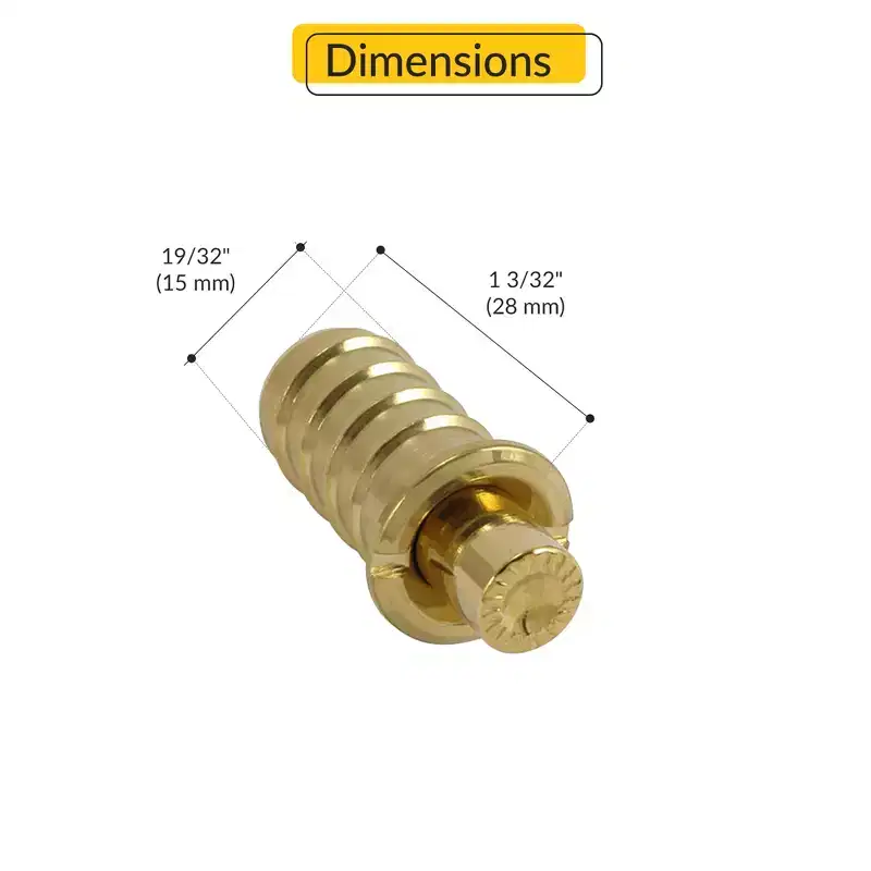 Brixwell 50-1201brs Push And Twist Vent Lock Operated Mount Type Solid Brass Finish
