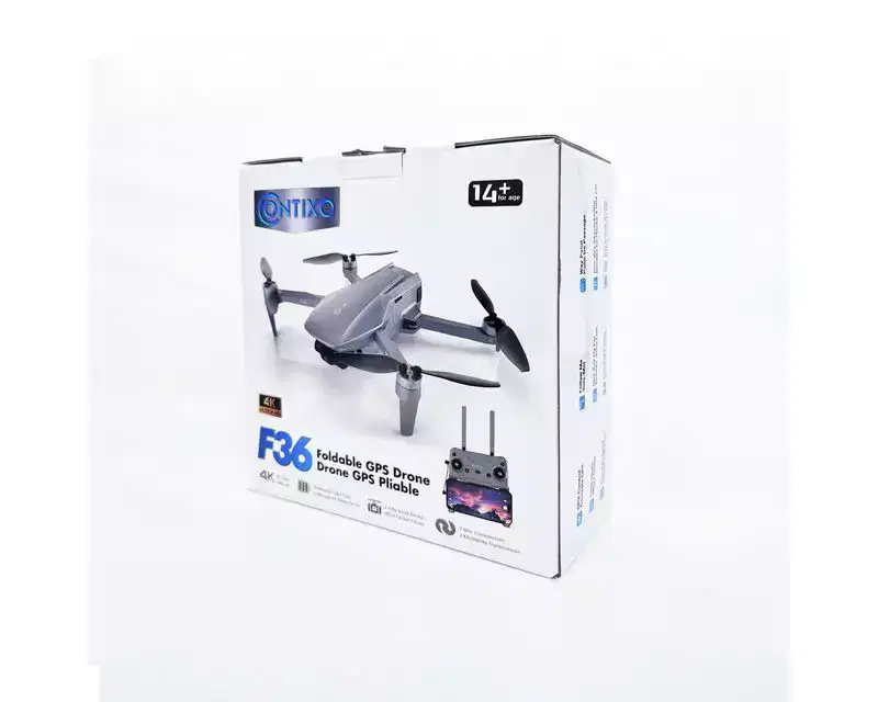 Contixo F36 GPS Drone 4K Camera, 3-Axis Gimbal, 25 Min Flight, 2-Mile Range, Foldable, Brushless, Follow Me, One-Key Return