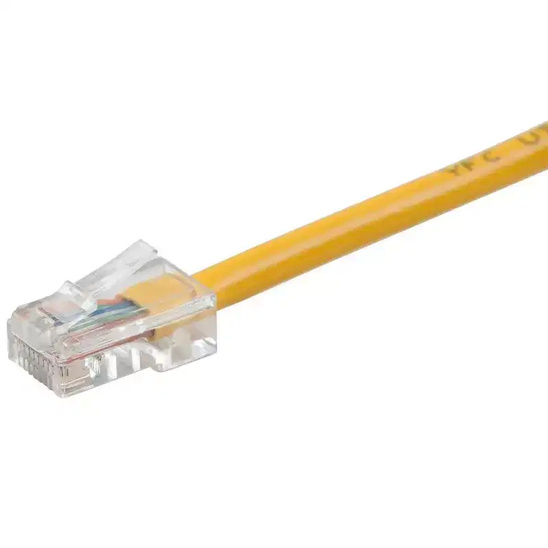 Monoprice Cat6 Ethernet Patch Cable - 7 Feet - Yellow | Network Internet Cord - RJ45, Stranded, 550Mhz, UTP, Pure Bare Copper Wire, 24AWG - Zeroboot