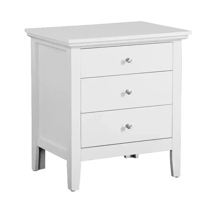 HomeStock Hammond Nightstand  26H x 24W x 18D , Drawer & Durable Oak Finish