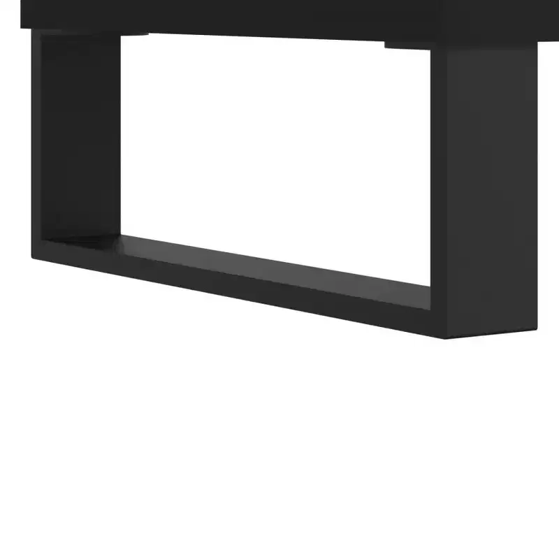 vidaXL Coffee Table White Engineered Wood, Metal Medium Coffee Table