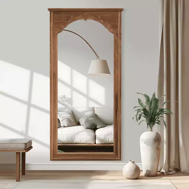 Brown Arch Full Length Wall Mirror, 70
