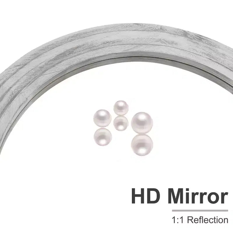Whitewashed Staircase-Style Solid Wood Full-Length Mirror 180x90x4cm