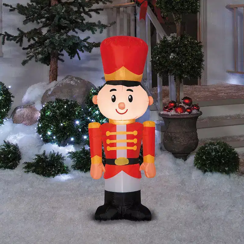 4 Ft. Airblown Inflatable Toy Soldier Christmas Decoration - Red