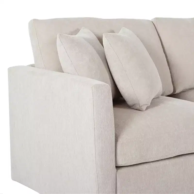 105.5 Upholstered Combination Sofas with Three Pillows and Curved Seat-ModernLuxe