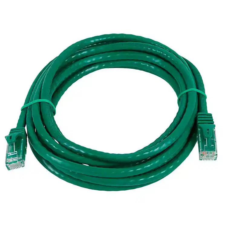 Monoprice Cat6 Ethernet Patch Cable - 7 Feet - Green | Network Internet Cord - RJ45, Stranded, 550Mhz, UTP, Pure Bare Copper Wire, 24AWG - Flexboot