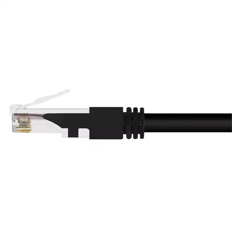 Monoprice Cat6 Ethernet Patch Cable - 75 Feet - Black | Snagless RJ45, Stranded, 550MHz, UTP, Pure Bare Copper Wire, 24AWG, Outdoor Rated