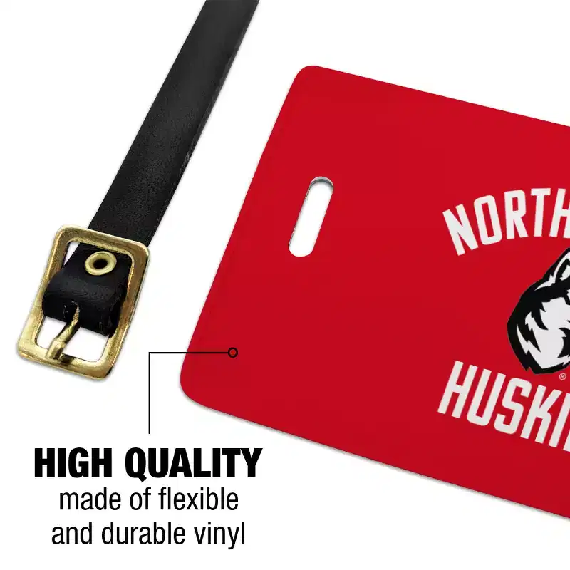 Northeastern University Huskies Logo Luggage ID Tags Suitcase CarryOn Cards Set of 2