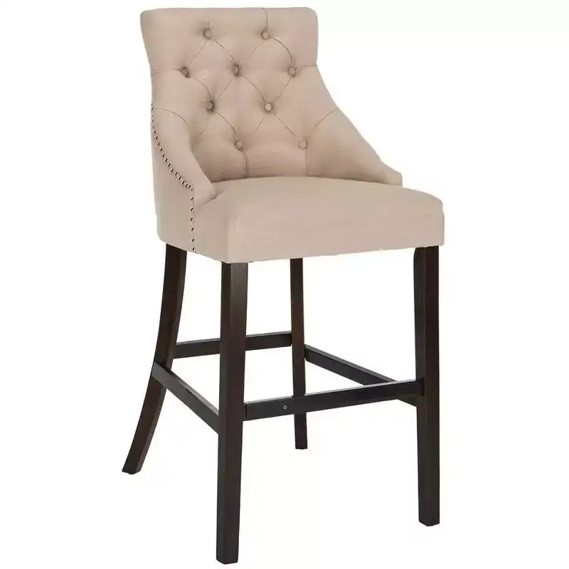 Eleni Tufted Wing Back Bar Stool (Set Of 2) - BST6304 - Safavieh