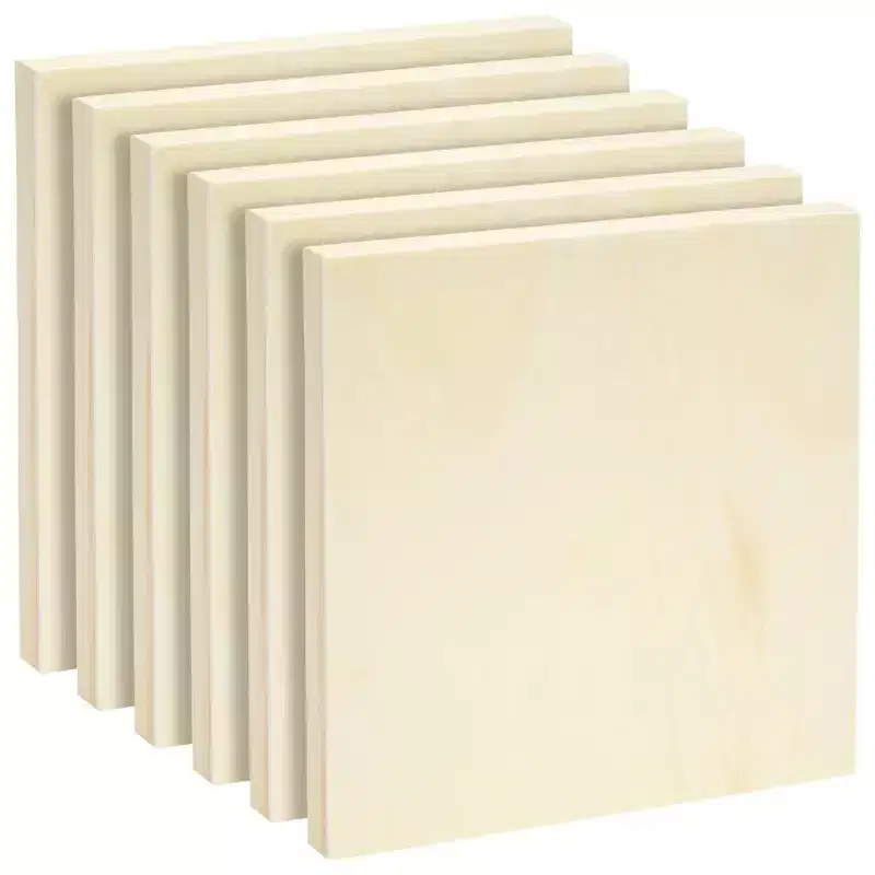 Home Collection 6Pcs Unfinished Wood Cradled Painting Panels