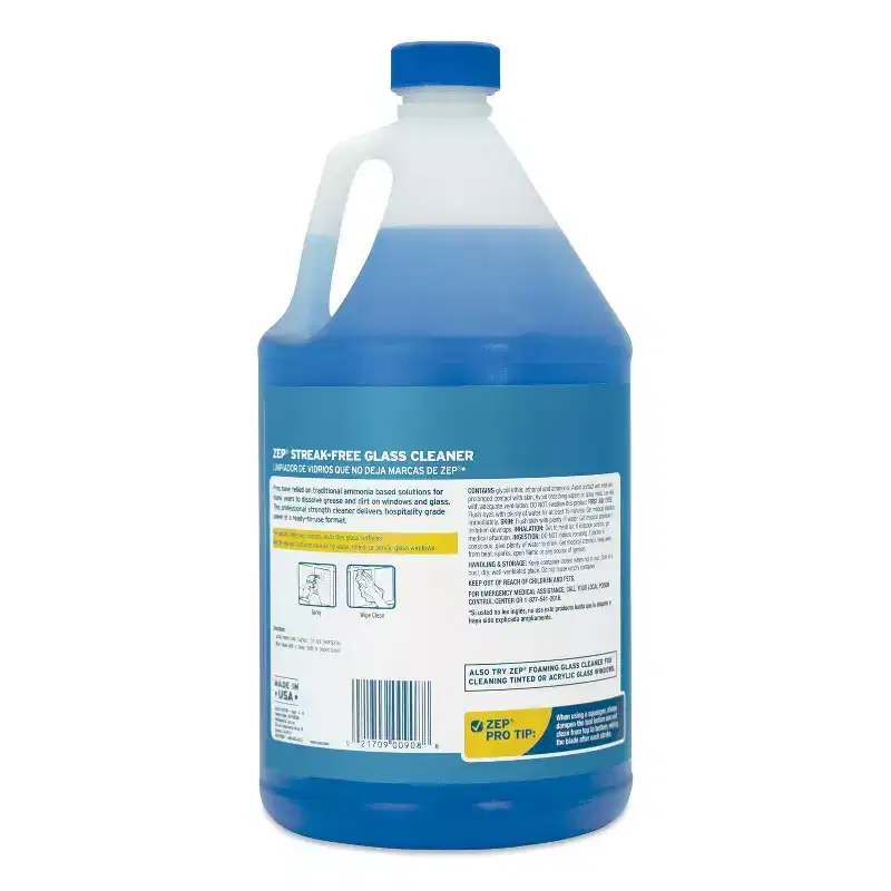 Zep Streak-Free Glass Cleaner - Case of 4 - 1 gal