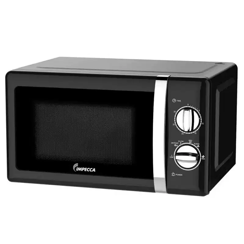 Impecca 0.7 Cu. Ft. Retro Countertop Microwave Oven - Black