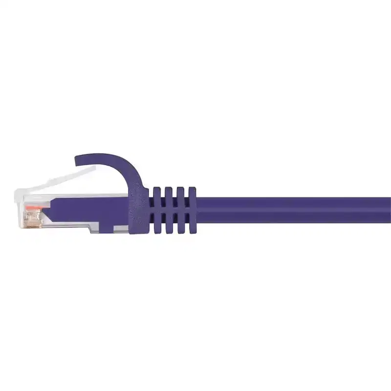 Monoprice Cat6 Ethernet Patch Cable - 10 Feet - Purple | Network Internet Cord - RJ45, Stranded, 550Mhz, UTP, Pure Bare Copper Wire, 24AWG - Flexboot