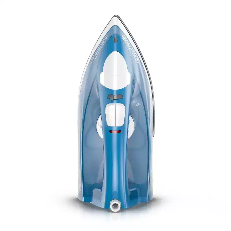 BLACK+DECKER Steam Iron - White: Nonstick Soleplate, Variable Steam, 1200W, Pivoting Cord, 2-Year Warranty, 8ft Cord Length