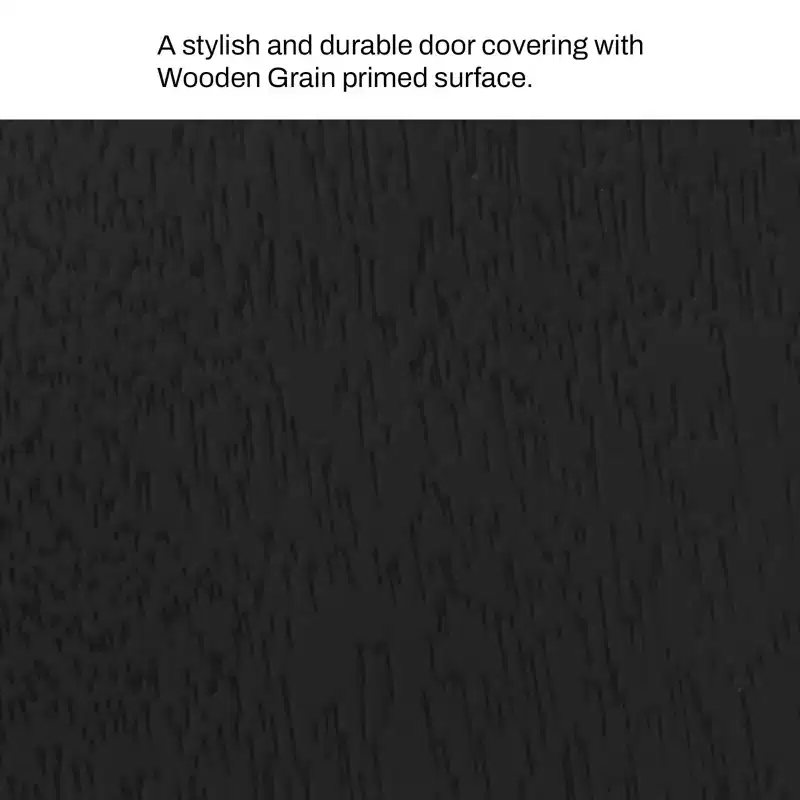 MAYEERTY Fiberglass Entry Door, 6-9/16 Door Frame, Right Hand Inswing, Black