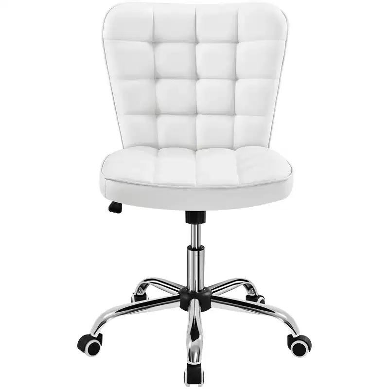 Yaheetech Modern Mid-back Office Chair Armless Desk Chair