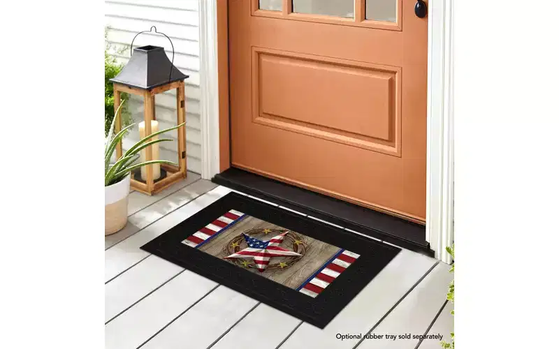 Briarwood Lane Everyday American Barn Star Mini Mat 22x10 Indoor Outdoor Doormat