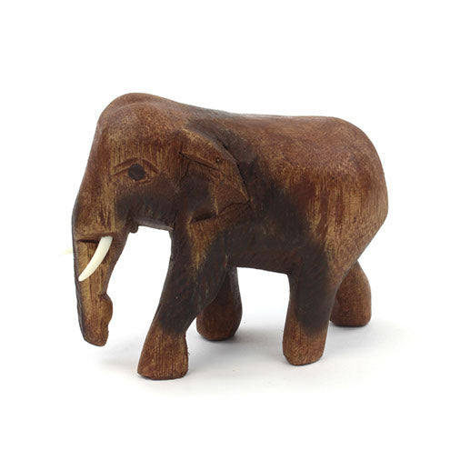 Carved Raintree Elephant, Small