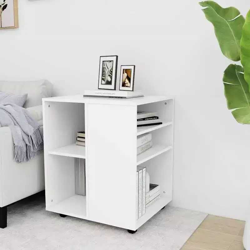 vidaXL Storage Cabinet White Engineered wood Medium Sleek