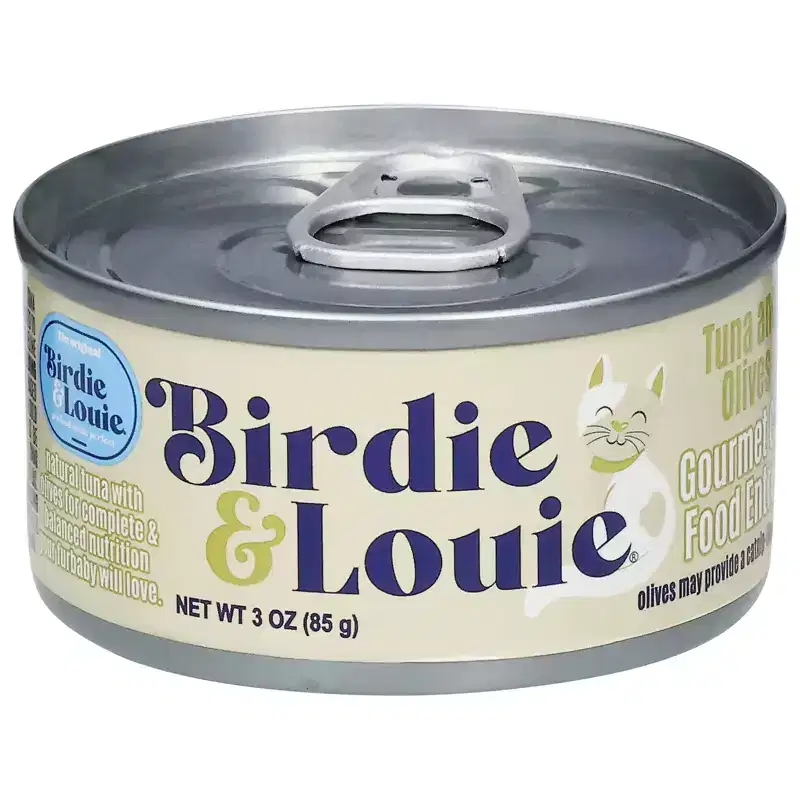 Birdie & Louie Tuna and Olives Wet Cat Food - Case of 12/3 oz