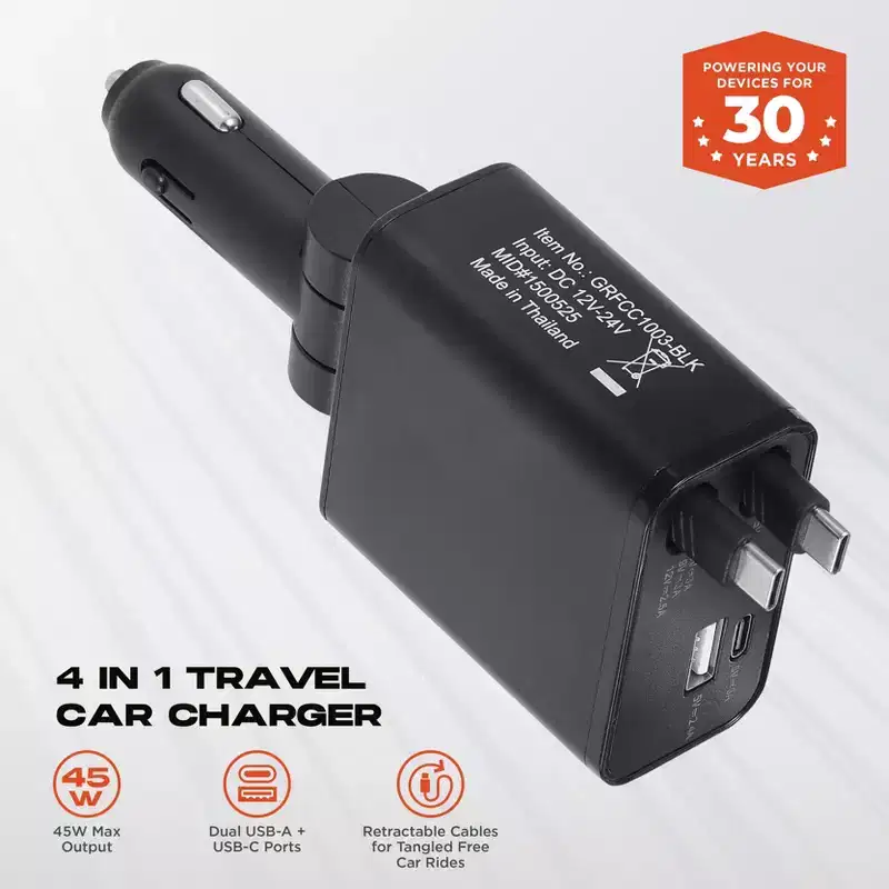 Griffin 4-in-1 Travel Car Charger